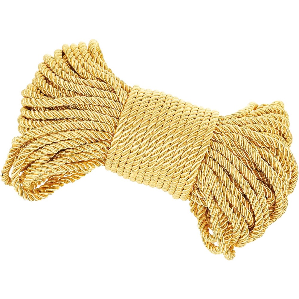 Cord Trim Twisted - 6mm złoty sznur 27 jardów skręcona
