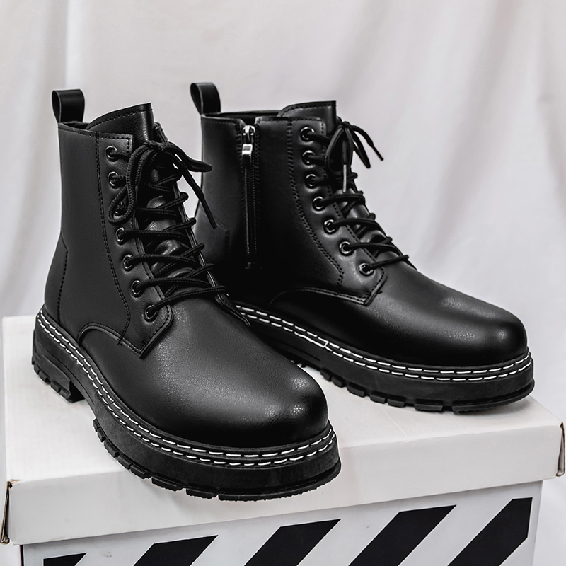 Męskie czarne lakierowane buty – Guipure Lace Panel recenzja i cena