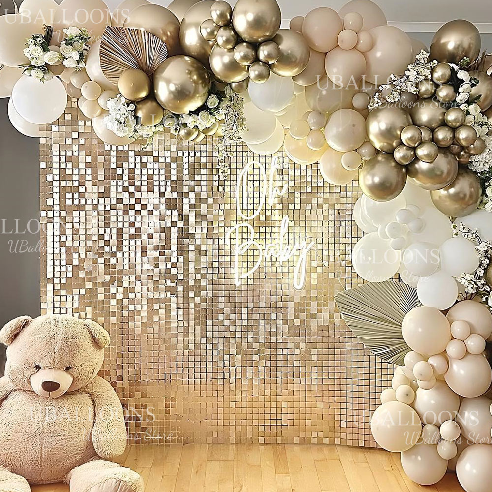 Matowe panele tła w kolorze sz – Sequin Fabric Panel recenzja i cena