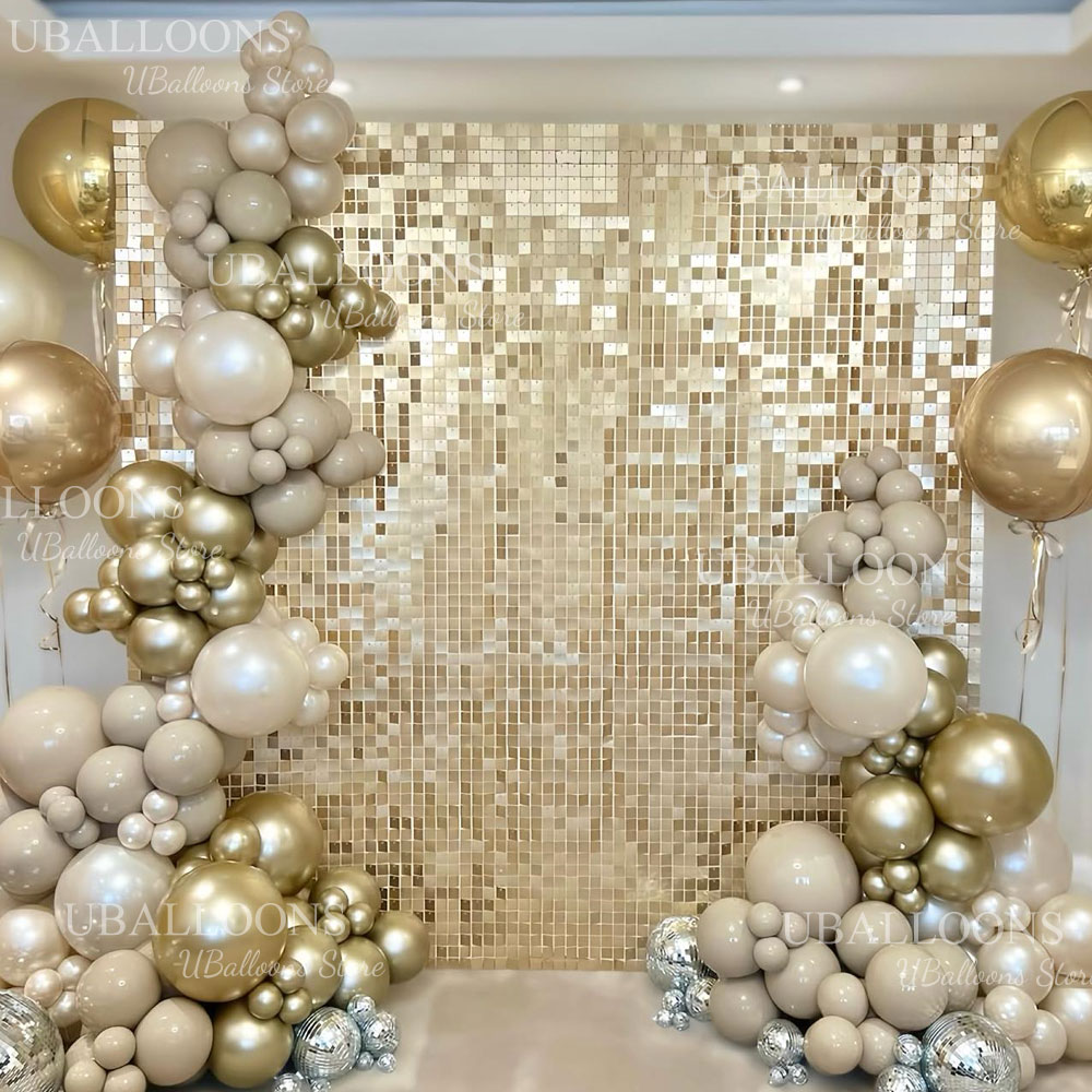 Matowe panele tła w kolorze sz – Sequin Fabric Panel recenzja i cena