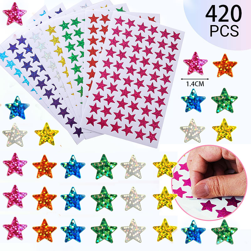 420 szt. Naklejek w kształcie  – Glitter Vinyl Roll recenzja i cena