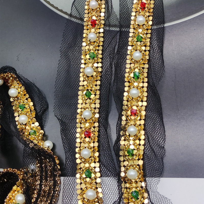 Nowa Ręcznie Wykonana Złota Ko – Lace Ribbon Trim recenzja i cena