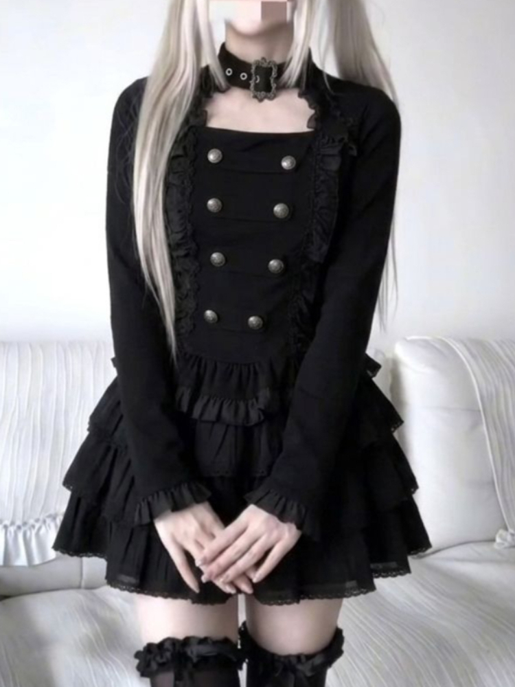 Gotycki zestaw Harajuku Lolita – Elastic Lace Trim recenzja i cena
