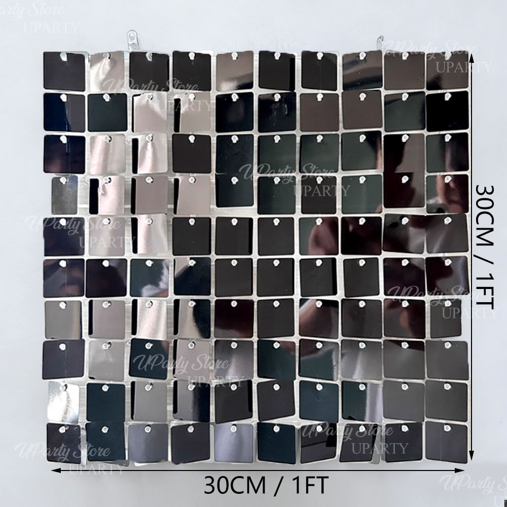 Czarne, błyszczące panele ście – Sequin Fabric Panel recenzja i cena