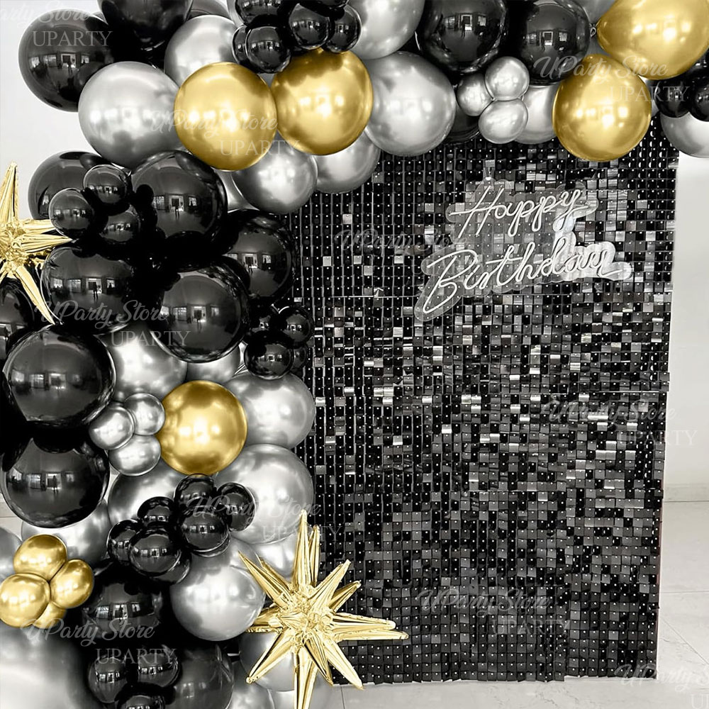 Czarne, błyszczące panele ście – Sequin Fabric Panel recenzja i cena